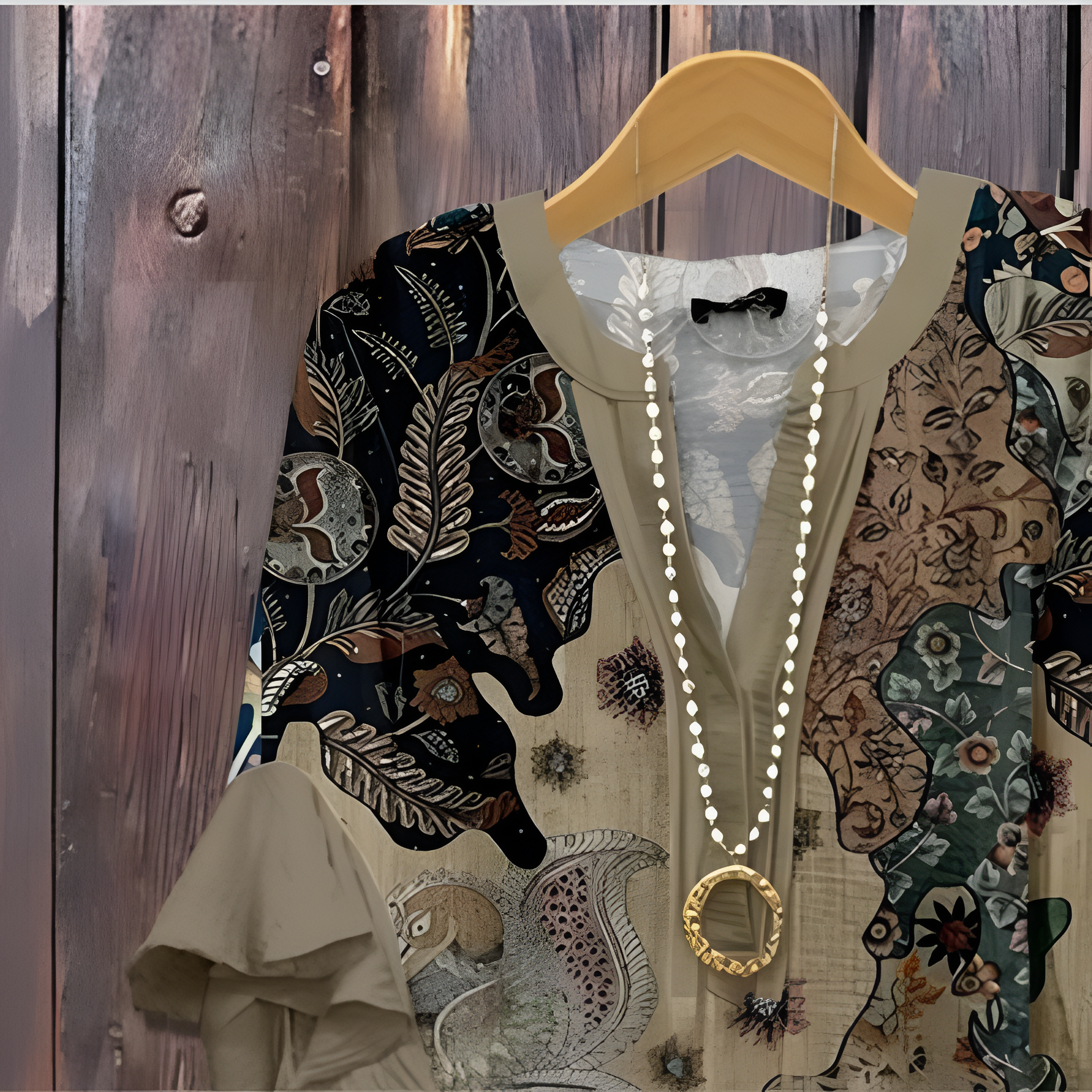 KORNELIA | Elegant Bluse med Mønster